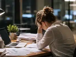 Tükenmişlik hissinin görünmez nedeni: Sürekli performans gösterme zorunluluğu Tükenmişlik hissi yaratan sürekli performans baskısı ve toksik üretkenlik döngüsünün psikolojik etkileri.