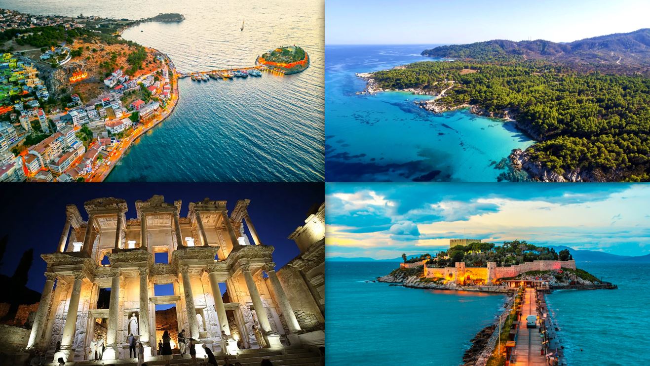 Kuşadası hafta sonu gezi tatil rotası için en uygun oteller ve Efes, Şirince, Dilek Yarımadası