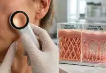 Fotoyaşlanma ve kolajen yıkımı: Kırışıklıkların asıl sebebi takvim olmayabilir! Fotoyaşlanma kaynaklı leke oluşumunu gösteren yakın plan cilt analizi ve kolajen yıkımı etkileri