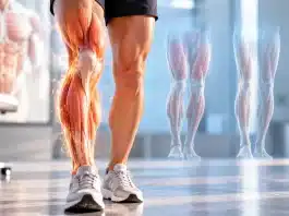 Estetik karın kası yanılgısı: Güçlü bacak kasları ömrü nasıl uzatıyor? Güçlü bacak kasları ve uyluk kas yapısını gösteren anatomik model