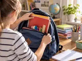 Okula dönüş hazırlığı rehberi: Uyumlanma için atılması gereken adımlar Okula dönüş hazırlığı için çalışma masasında planlama yapan öğrenci