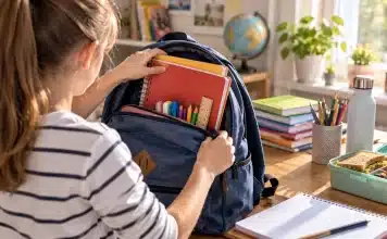 Okula dönüş hazırlığı rehberi: Uyumlanma için atılması gereken adımlar Okula dönüş hazırlığı için çalışma masasında planlama yapan öğrenci