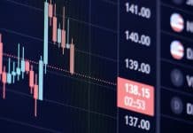 Aselsan hedef fiyat beklentisi: Ekranda mum grafiği gösteren borsa verileri