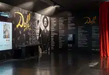 Salvador Dalí sergisi İstanbul’da: Dalí Cybernetics kapılarını açtı Dalí Cybernetics'in giriş odası; Salvador Dalí sergisi Dijital Deneyim Merkezi'nde